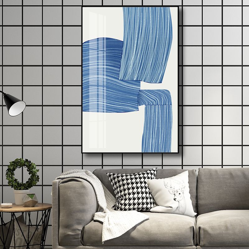 Style contemporain coup de pinceau peinture filles chambre mur Art décor en couleur Pastel