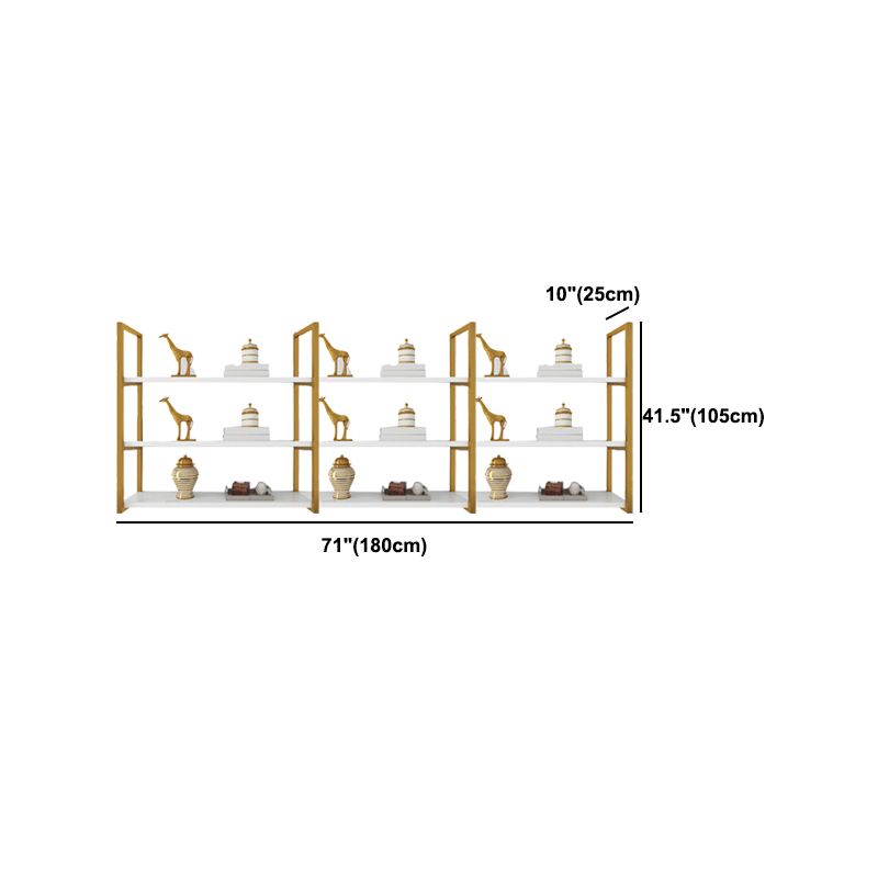 Rectangle Wooden Shelf Bookcase Wall Mounted Industrial Home Office Bookshelf