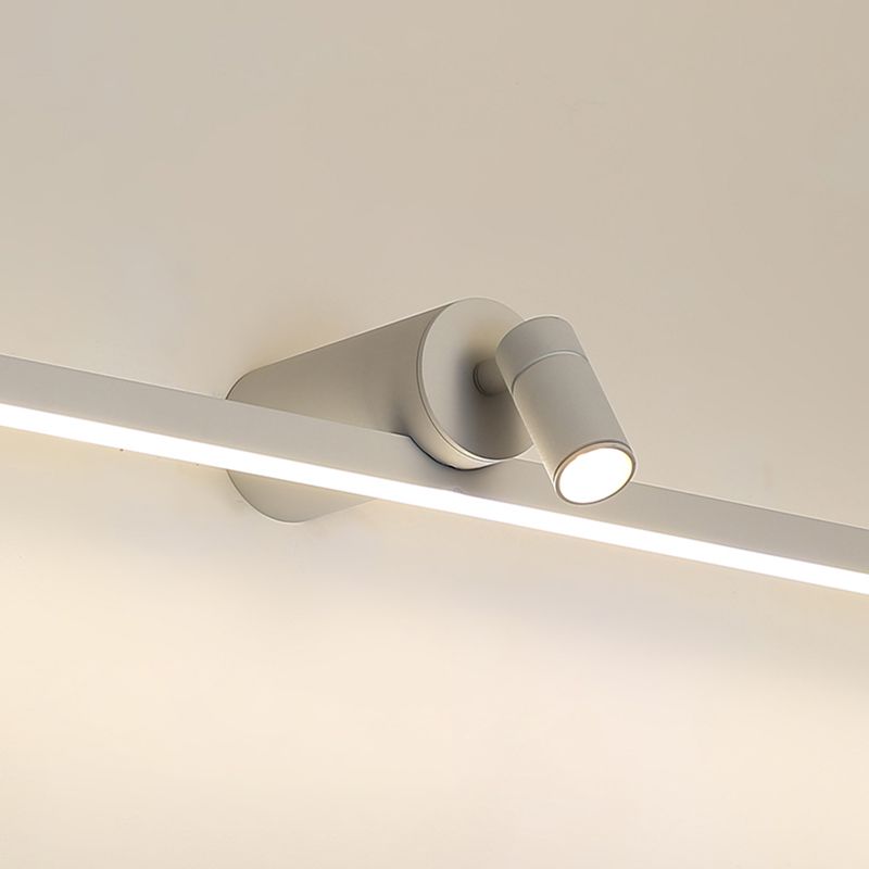 Linear Wall Sconce Lights Modern Metal 2 Light Sconce Lightture pour salle de bain