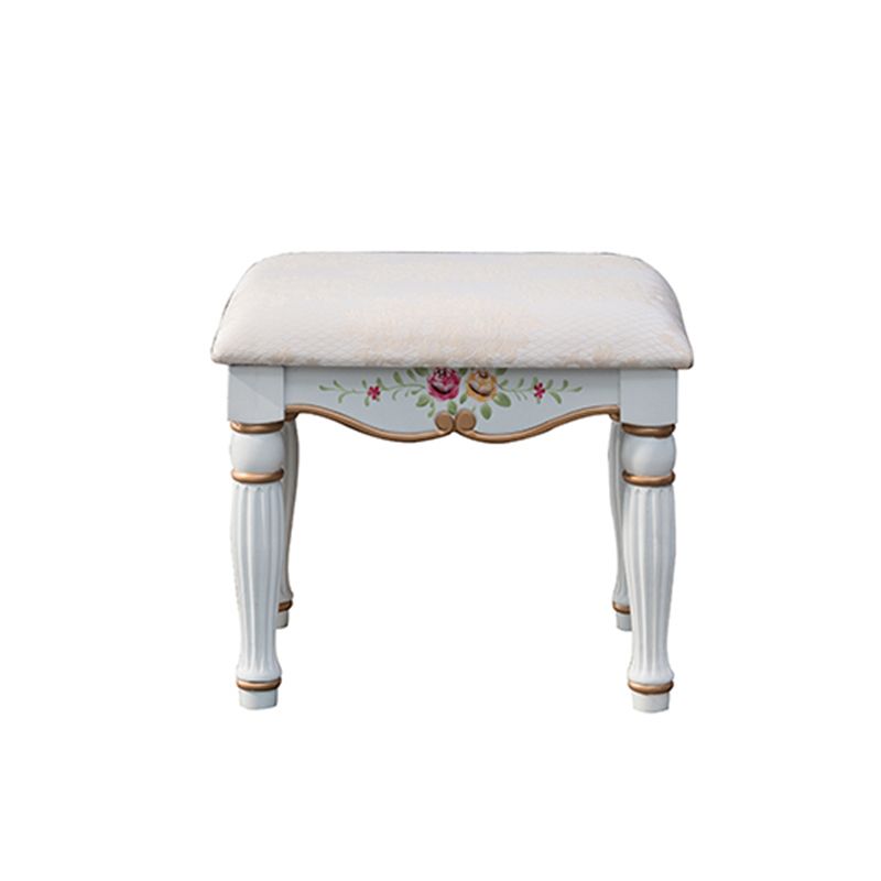 Victorian Makeup Vanity Table with Stool and Mirror Dresser With Storage Drawers