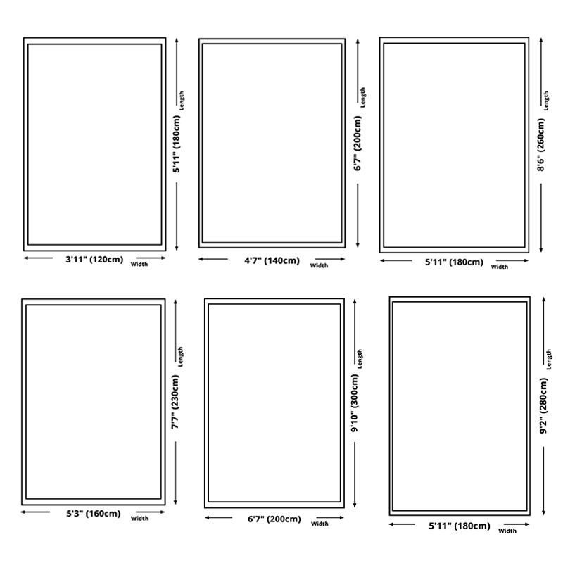 Simplicity Plant Pattern Area Rug Modern Stylish Adult Carpet Polyester Anti-Slip Backing Rug for Living Room