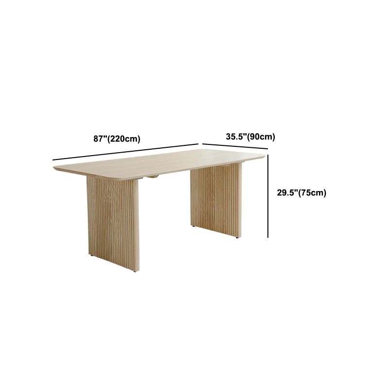 Rectangle Dining Table Set 1/2/5 Pcs Solid Wood Dining Table and Chairs