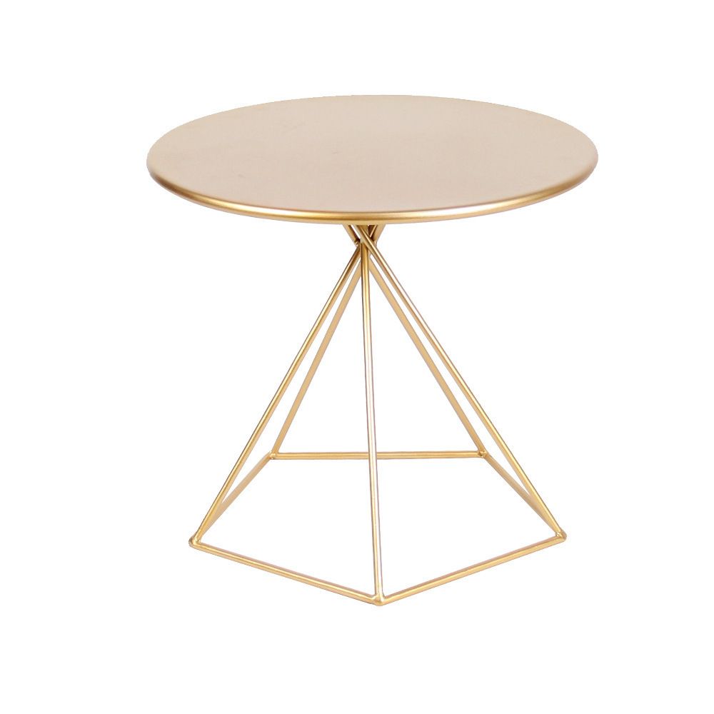 Metal Round Coffee Table Dia 21.65" inch Frame Cocktail Table
