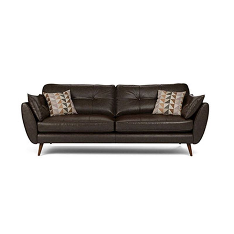 Contemporary Faux Leather Stationary Flared Arm Cushions Seating