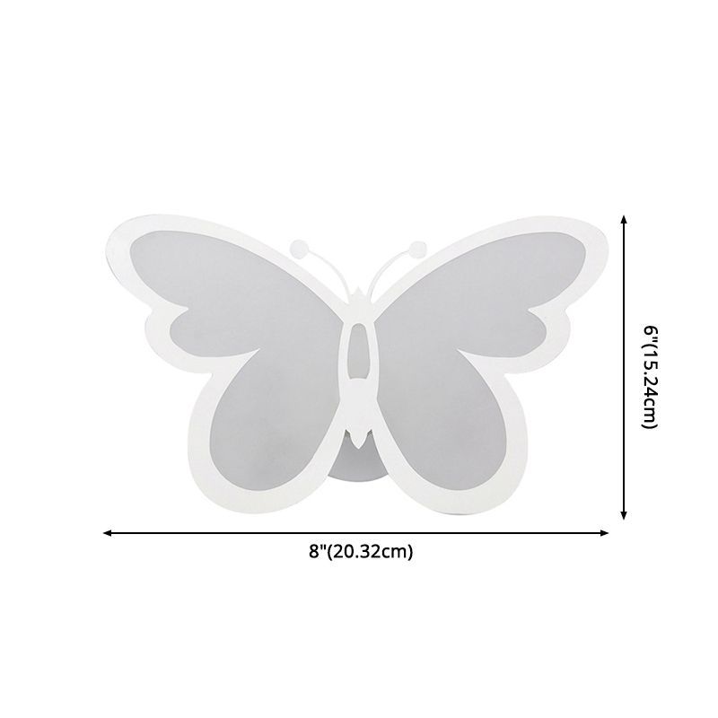Creative Butterfly Sconce Light Fixture Modern Acrylic Wall Sconce Light for Bedroom