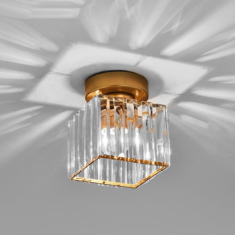 Nordic Ceiling Light Crystal Flush Mount Light Fixture for Bedroom