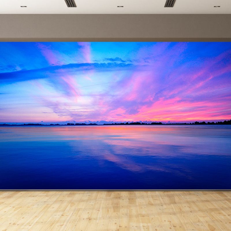 Modern Beach Environment Friendly Mural Wall Covering for Sleeping Room