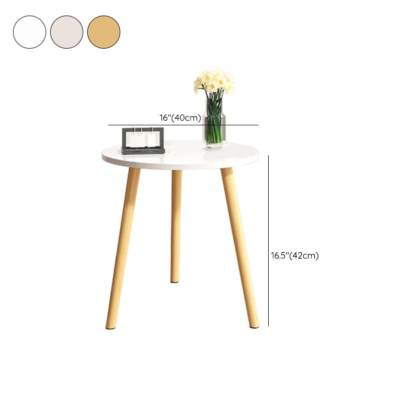 Modern Side Table No Distressing Wood End Table with Storage