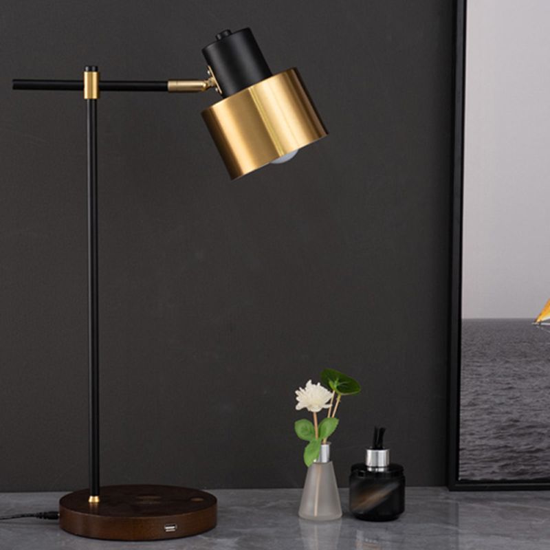 Modern Eye Caring Table Lamp Metallic Desk Light for Study Bedroom Sitting Room