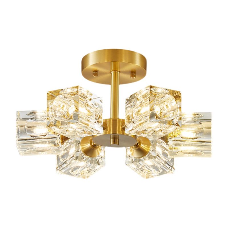 Colonial Style Geometry Ceiling Fixtures Metal Ceiling Flush Mount in Bronze