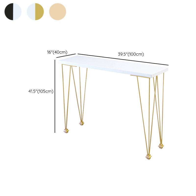 Modern Solid Wood Bar Dining Table Rectangle Bar Table for Kitchen