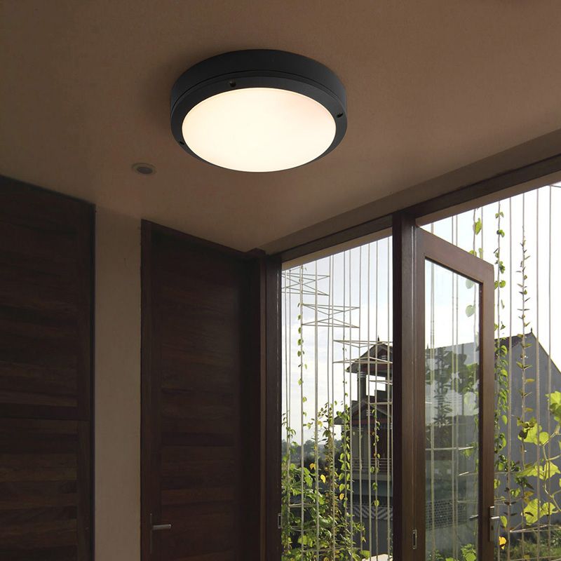 Luz LED de montaje empotrado, moderna, sencilla, resistente al agua, para balcón interior