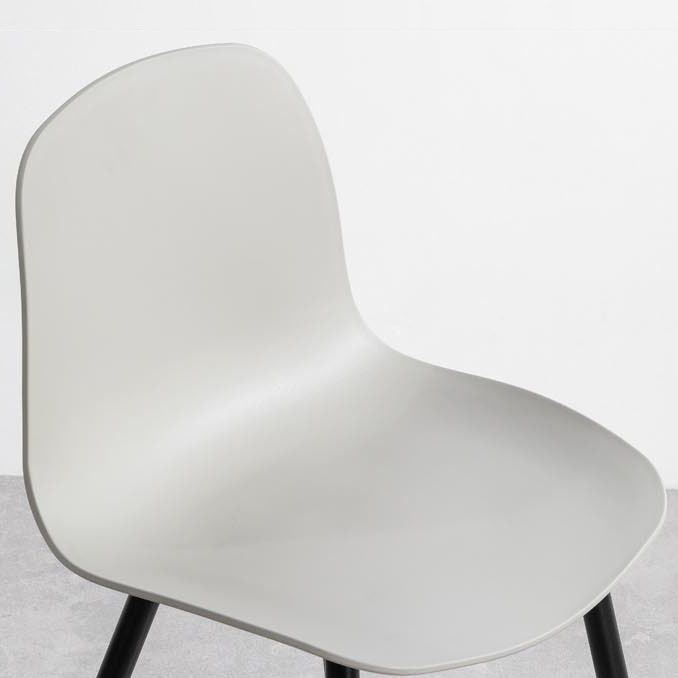 Sedia da casa per la casa contemporanea gambe in metallo sedia da pranzo in plastica (set di 4)