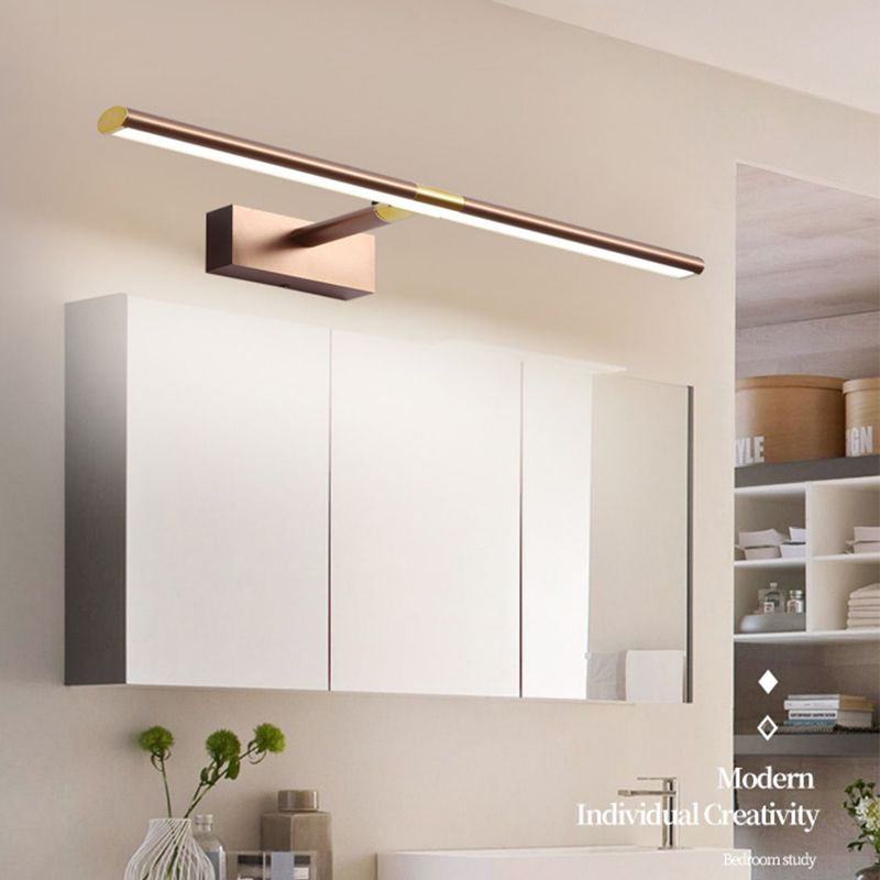 Linear Aluminium Vanity Wall Light Fixtures Modern Style 1-Light Wall Light Sconce