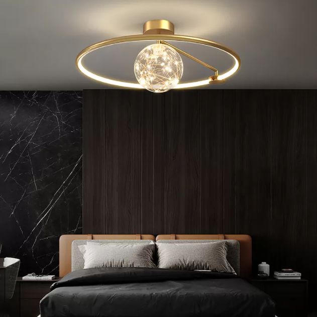 Moderne creatieve plafondlamp LED-cirkellicht Binnenlicht Slaapkamerlicht