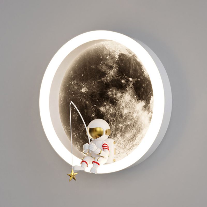 Children LED Wall Mount Light 1-Light Wall Light with Acrylic Shade for Kid's Room