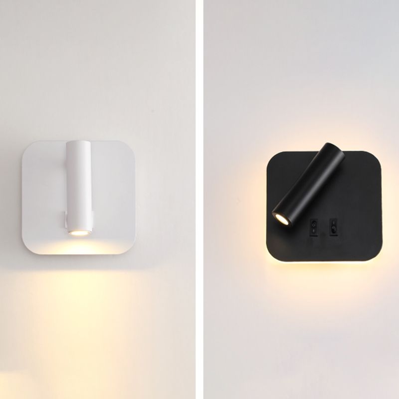 Minimalismo in metallo a parete a parete illuminazione a parete a 1 luci per la camera da letto