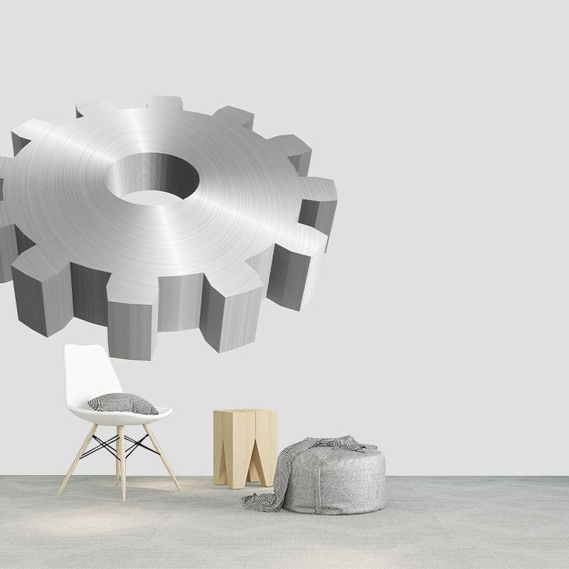 Gear Wall Mural for Sitting Room Industrial Wall Decor, Customized Size Available