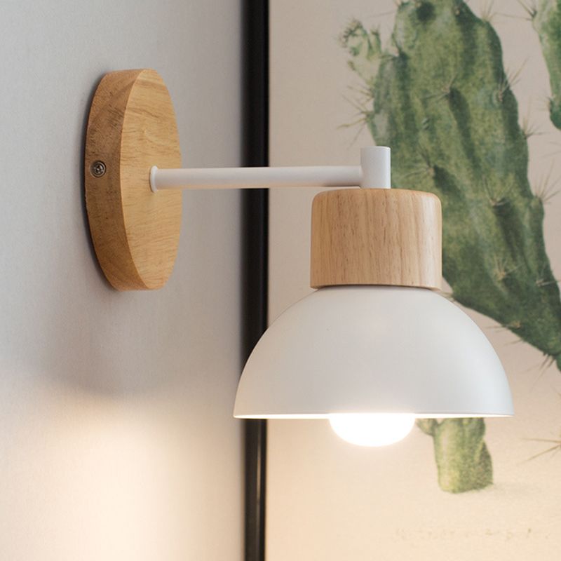 Modern Bowl Shape Wall Sconce Lights 1 Light Wall Light for Living Room