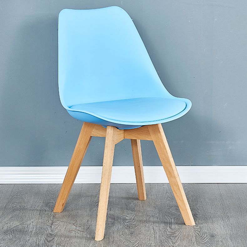 Leather Scandinavian Home Side Chair Matte Finish Parsons Dining Chair (Set of 4)