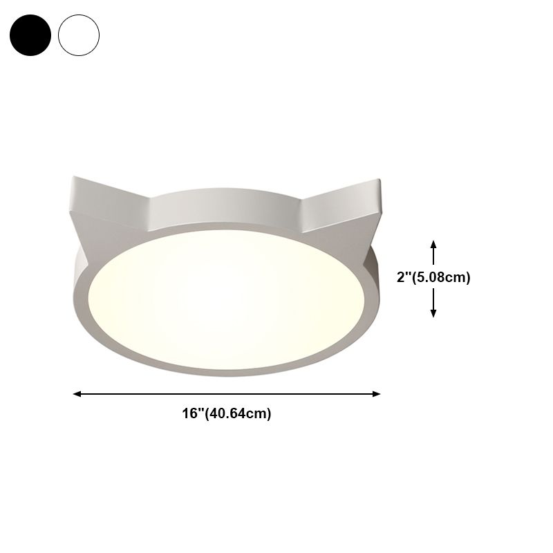 Iluminación de montaje empotrado LED de metal con luz de techo simple nórdica para dormitorio