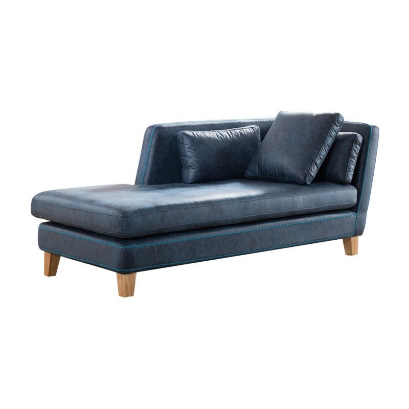 Scandinavian Upholstered Chaise Lounge Couch One Armed Chaise Lounge