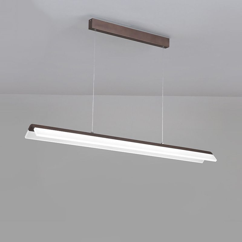 Metal Rectangle Pendent in Modern Style LED Suspended Lights for Office Conference Room