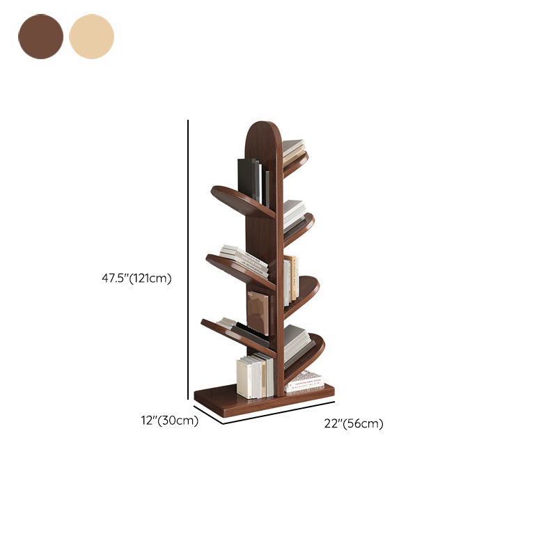 Nordic Style Open Back Bookshelf Wooden Bookcase for Study Room