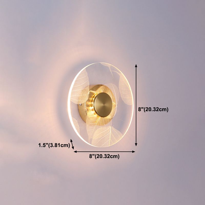 Simple Wall Lighting Fixture Circle Wall Light Sconce for Bedroom