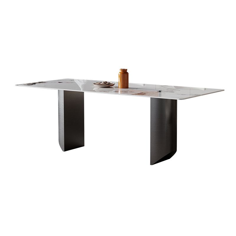 Modern Sintered Stone Top Dining Set Rectangle 1/2/4/5/7 Pieces Dining Table with Chairs