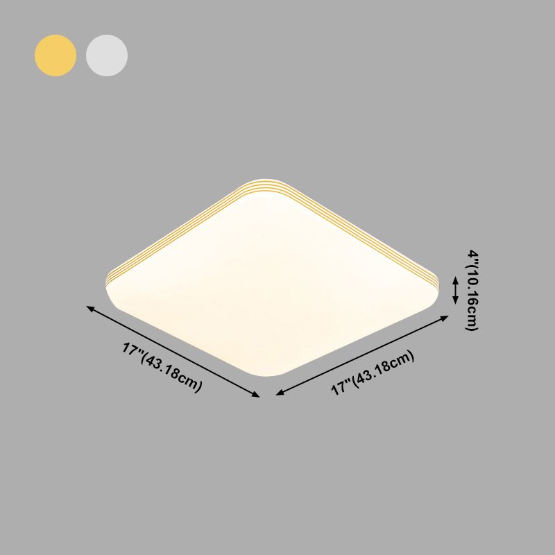 Geometrie Vorm LED-plafondlamp Modern acryl 1-lichts inbouw voor woonkamer