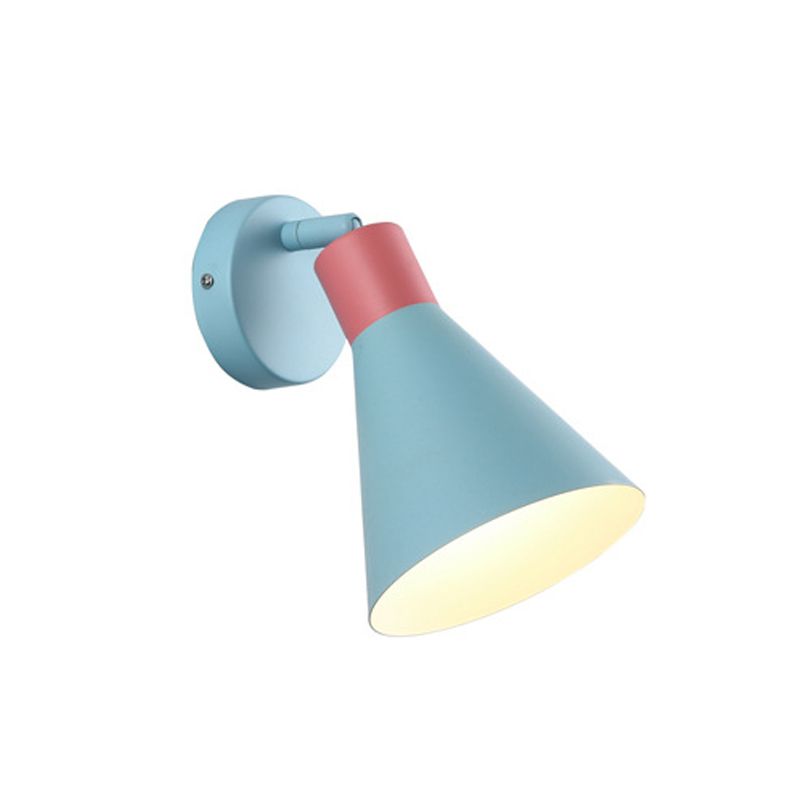 Iluminación geométrica de pared de pared estilo moderno metal 1 luz de pared de pared ligera