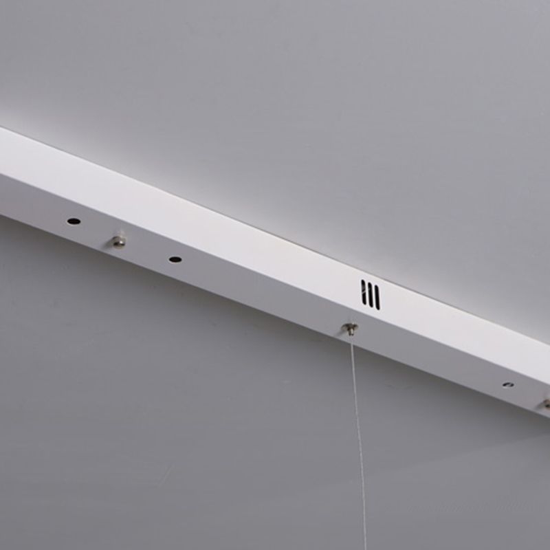 Simple Island Lamp Modern LED Island Hanging Lamp with Silica Gel Shade for Dining Room