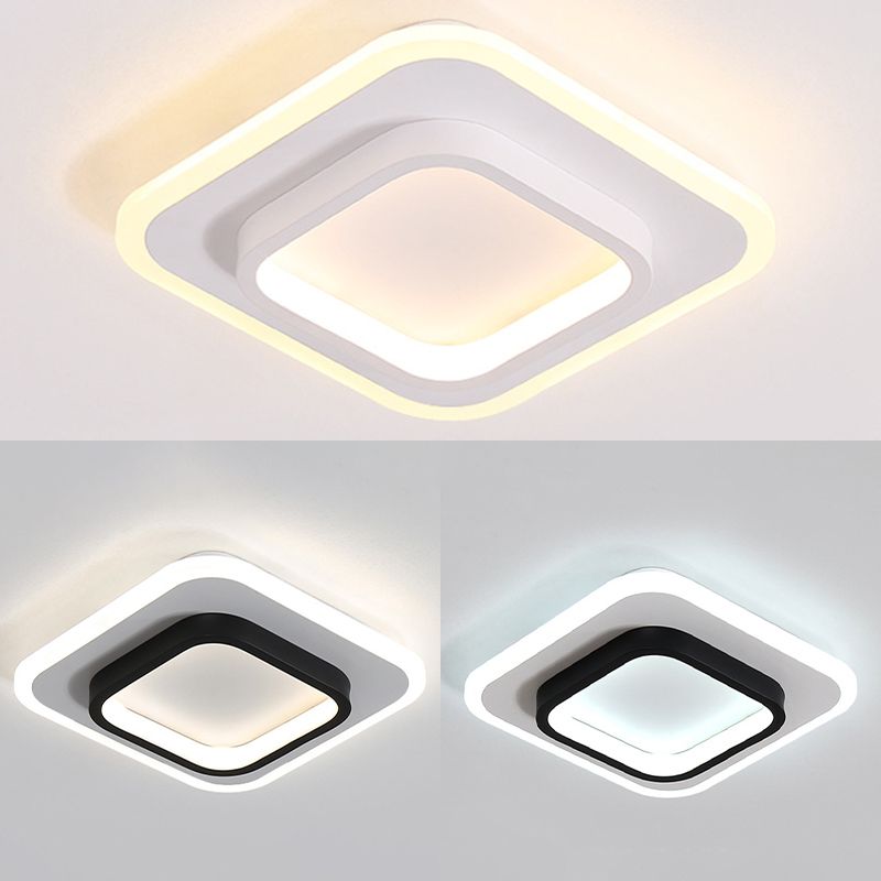 Geometric Acrylic Close to Ceiling Lamp Contemporary LED Close to Ceiling Lighting Fixture