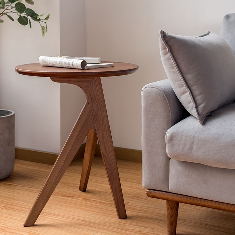 Scandinavian Solid Wood End Table Corner Table for Living Room
