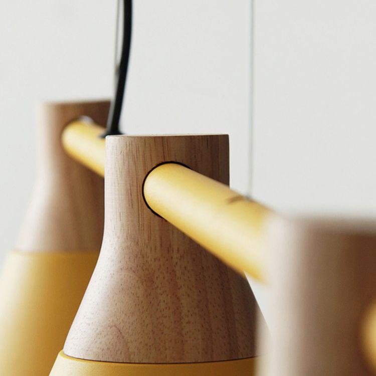 3 Lights Metal Island Pendant Lighting Nordic Style Cone Shade Island Lamps for Dining Table