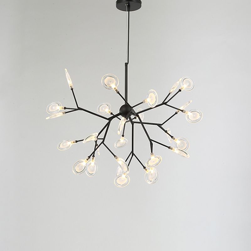 Sputnik Firefly LED Suspension Light Minimalist Acrylic Bedroom Chandelier Lighting