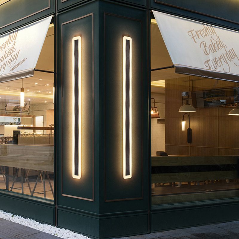 Luci da parete in metallo in metallo Moderno 1 Fun a monte della testa a parete con finitura nera