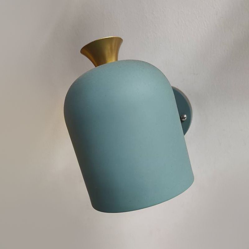 Cylinder Wall Sconce Lighting Modern Style Metal 1 Light Wall Mounted Light