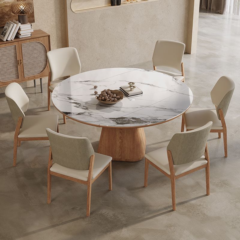 Contemporary Style Solid Wood 4 Legs Home Use Dining Side Chair