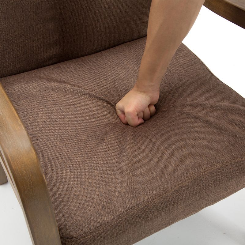 Chaise de salle à manger en bois rembourrée à dossier solide de fauteuil de maison contemporaine