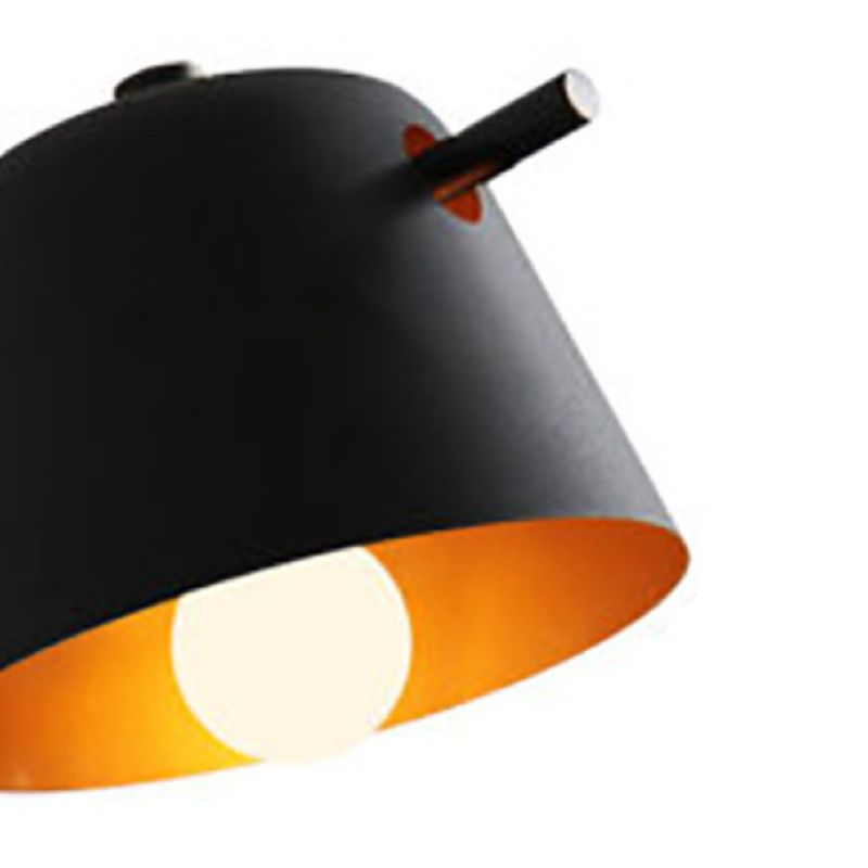 1-Light Wall Lamp Macaron Style Wall Mount Lamp with Metal for Living Room