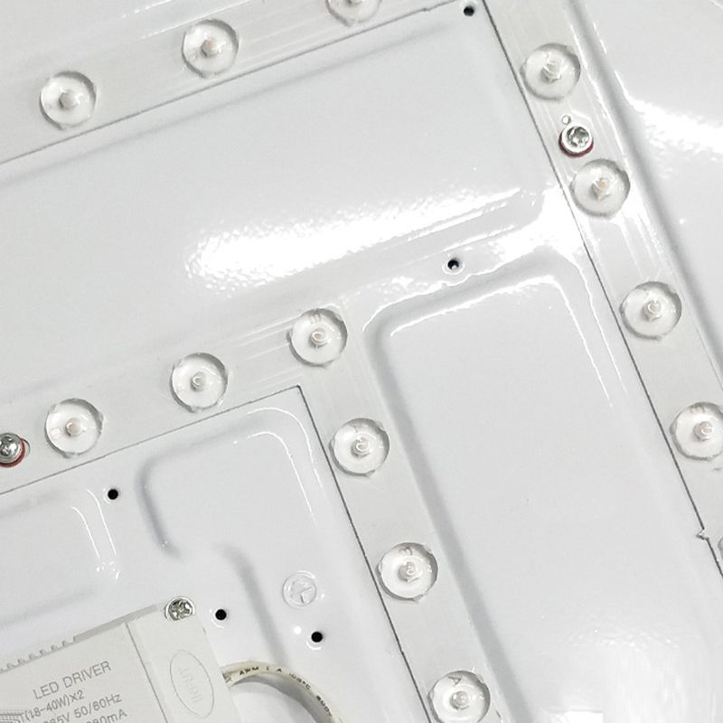 White LED Ceiling Light Modern Ceiling Mount Light with Acrylic Shade for Balcony