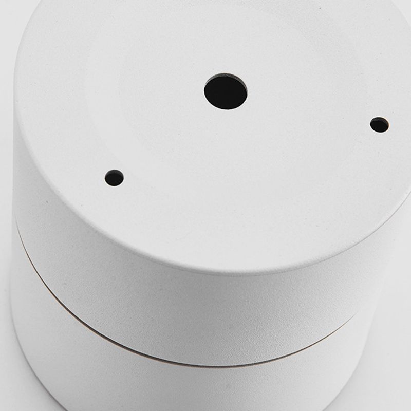 Cylinder Shape Ceiling Lamp Modern Aluminium 1 Light Flush Mount for Clothing Store Mall