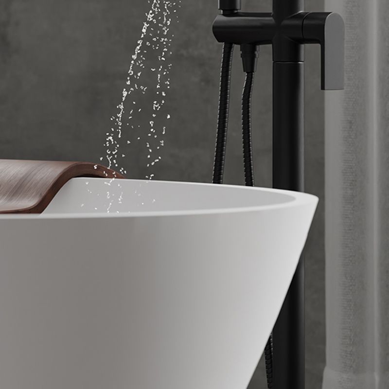 Freestanding Soaking Bathtub Antique Finish Back to Wall Bath Tub