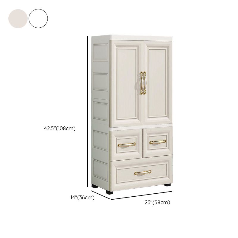 Modern Chest Scandinavian Nursery Dresser Plastic Kids Nightstand , 14.04 Inch Width