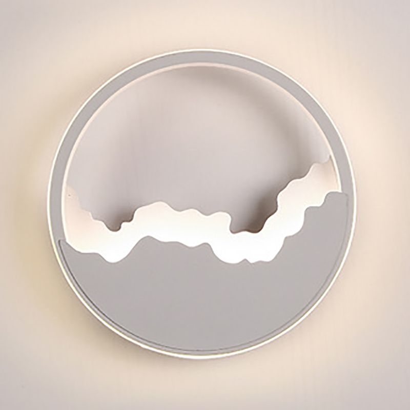 Modern Wall Mount Lighting Minimalist Metallic LED Hallway Surface Wall Sconce