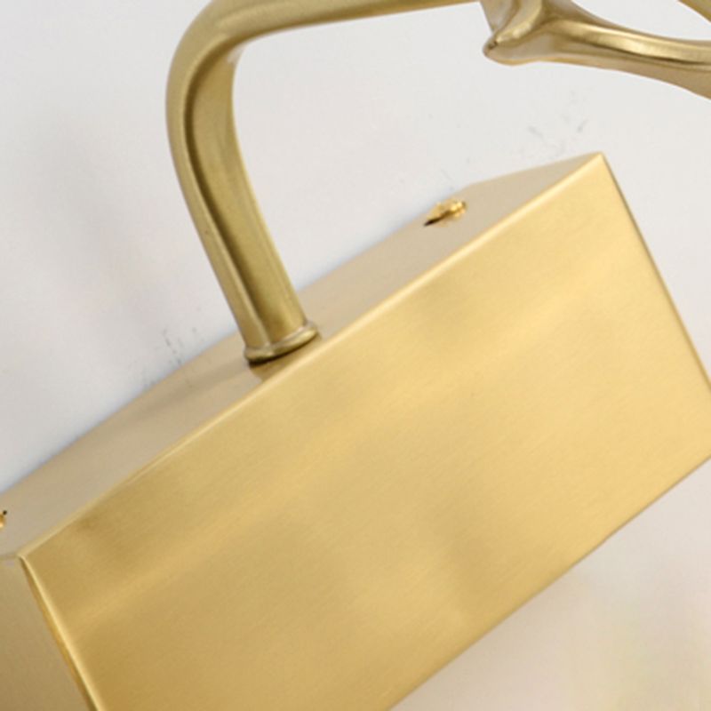 Geometric Vanity Lighting Modern Style Metal Multi Lights Vanity Wall Sconce in Gold