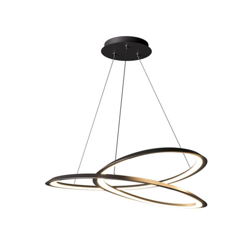 Black Spiral Soffitto a sospensione Lumo a LED a LED a LED IMPICAZIONE LADURA