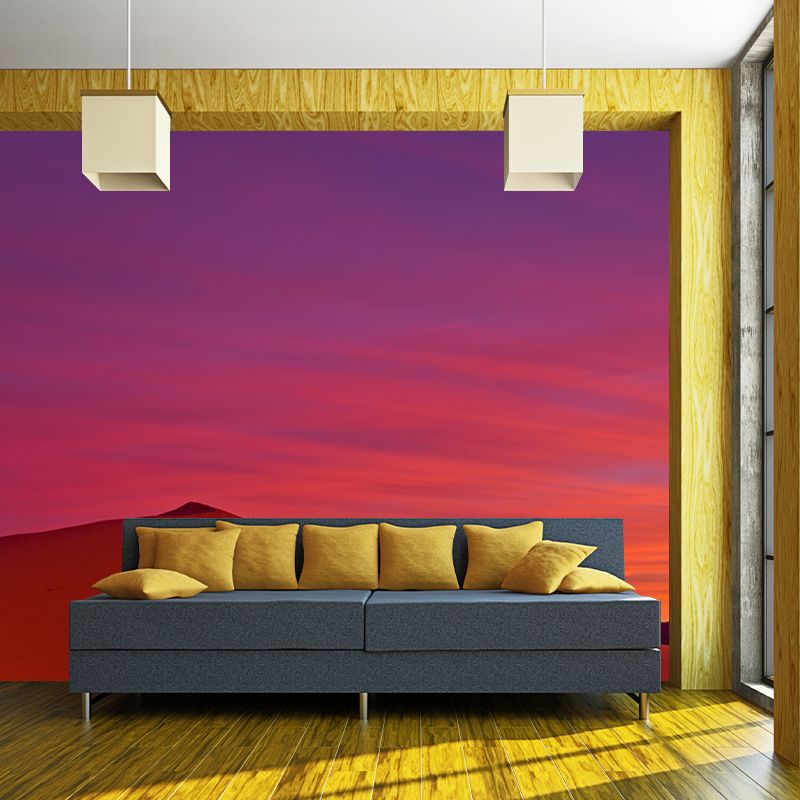 Water Resistant Desert Mural Wallpaper Contemporary Style Living Room Wall Mural